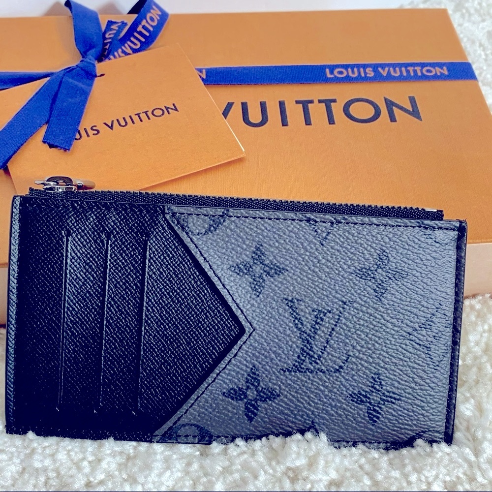 Louis Vuitton coin card holder reverse eclipse